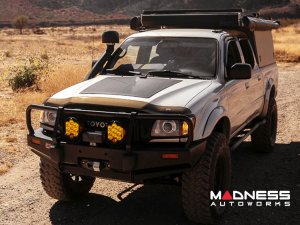 Toyota Tacoma Flexible Solar Panel Kit - Complete Kit w/ Waterproof Controller + Hood Decal - 1st&2nd Gen w/o Hood Scoop - 90W